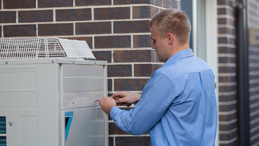 Installing a heat pump system